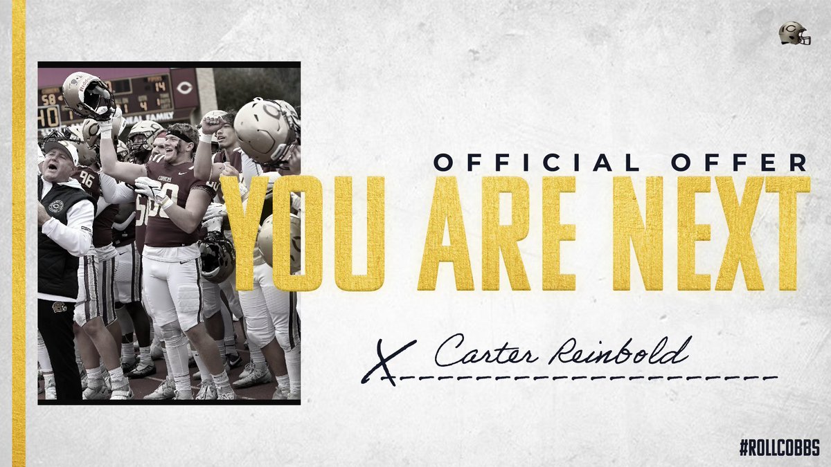 Blessed to say I have received an offer from <a href="/Cobber_Football/">Cobber Football</a>! <a href="/CoachJPollock/">Jake Pollock</a>