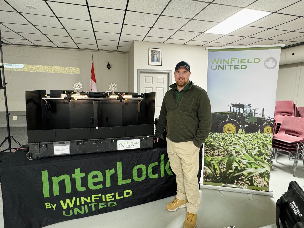 KaitlandVSpek's tweet photo. Spray Clinic Days are Rolling 🔥 
✅ Nozzle Selection 
✅ Droplet Size &amp; Coverage
✅ Adjuvant agronomy 
✅ Optimizing spray performance
✅ Drift Reduction &amp; more! 
#WinfieldUnitedCanada #OntAg #Interlock #Masterlock #Strikelock https://t.co/sEX2gl9WGC