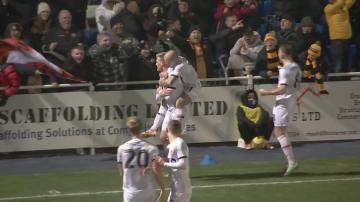 Net: Found 🔎Will Evans sneaks the ball into the net 🤏@NewportCounty  #EmiratesFACup