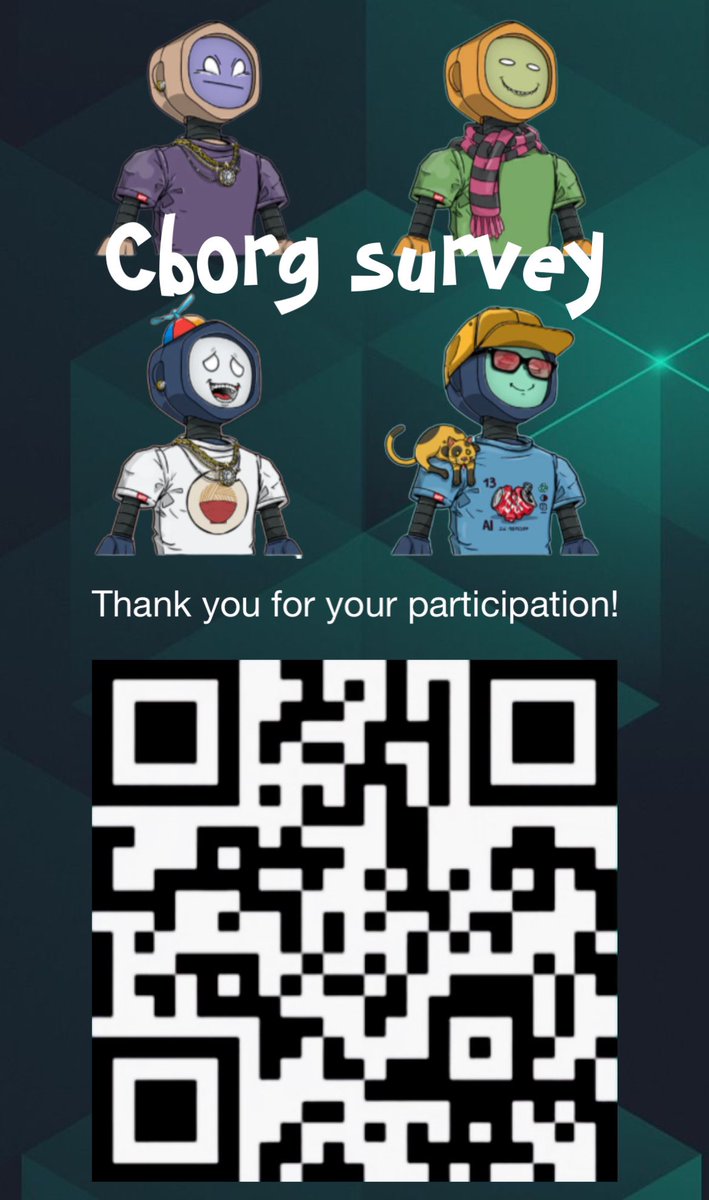 The #CBorg survey is online. Take part and shape the future of the CBorg #NFT collection 🤖💚 #SwissBorg #BORG