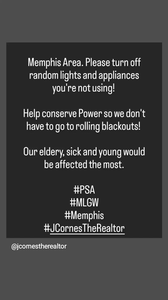 #Memphis #Mlgw #ShelbyCounty #Psa #JCornesTheRealtor