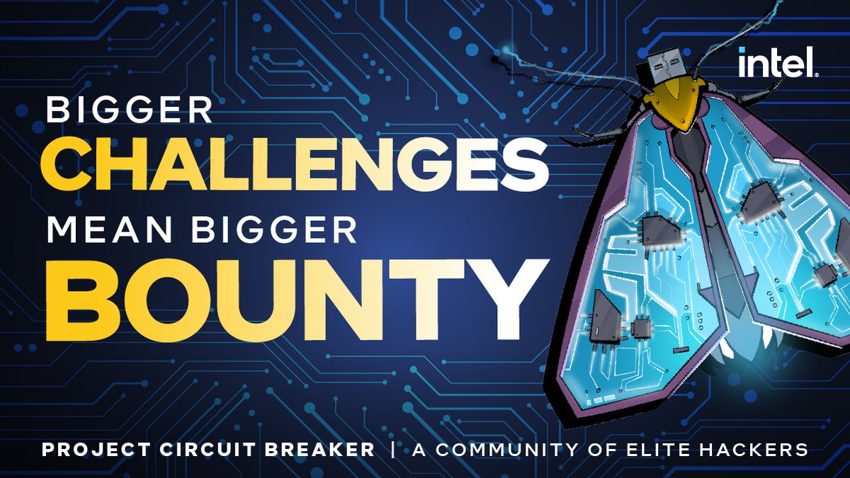 Did you try the #ProjectCircuitBreaker challenges in our #ShmooCon series? The Limited Edition Arc® graphics cards are eligible for bounties if you find security vulnerabilities in them. Let us know if you won. Check out the Intel® Bug Bounty Program at intel.ly/4aRaVEO