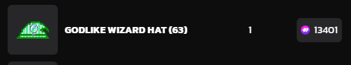 SOLD! Final price: 13401 $GHST

No one bid 13401, better luck next time frens!

I will do this for EVERY godlike wearable auctioned 👀

1 $GHST = 1.25 $MATIC