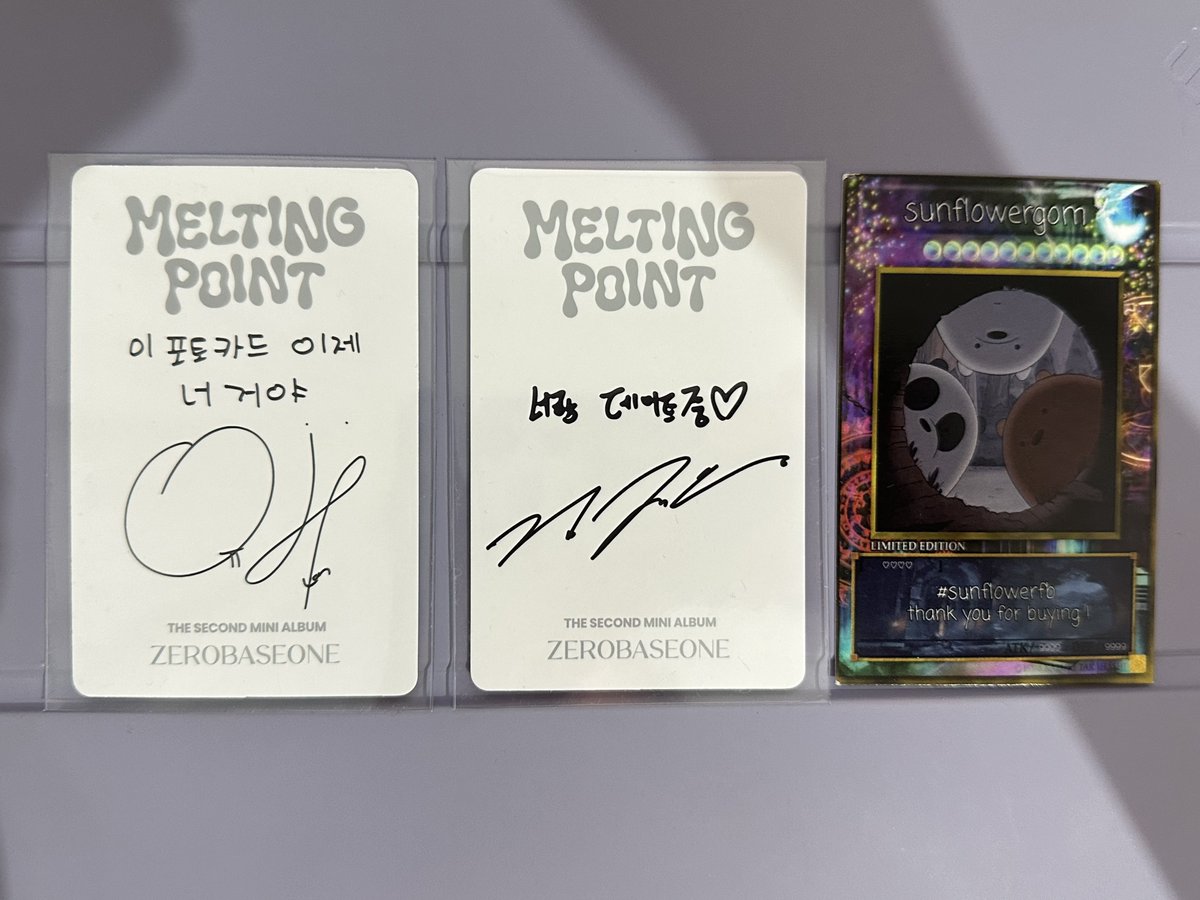 wts zb1 zerobase one yujin + jiwoong melting point digipack pcs 

🩷£5 excluding shipping
🩷location: uk

pls dm to buy! pls rt <3