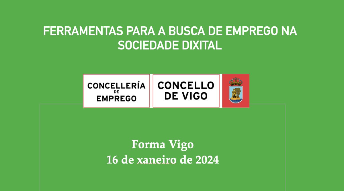 Concellaría de Emprego do Concello de Vigo tweet media