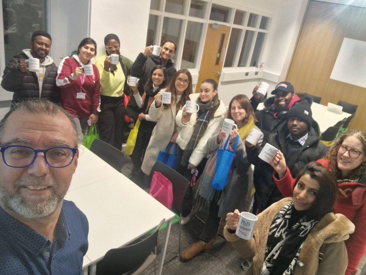 iliasbasi's tweet photo. Welcoming our new PhD students in the classroom with a little goodie bag. Surely the students were really appreciative and thankful of their "PhD candidate/survivor" mug. If you see them around holding their new PhD mugs, say hi to them @AstonBusiness @AstonUniversity @AstonPress https://t.co/0C3ZXsS6x0