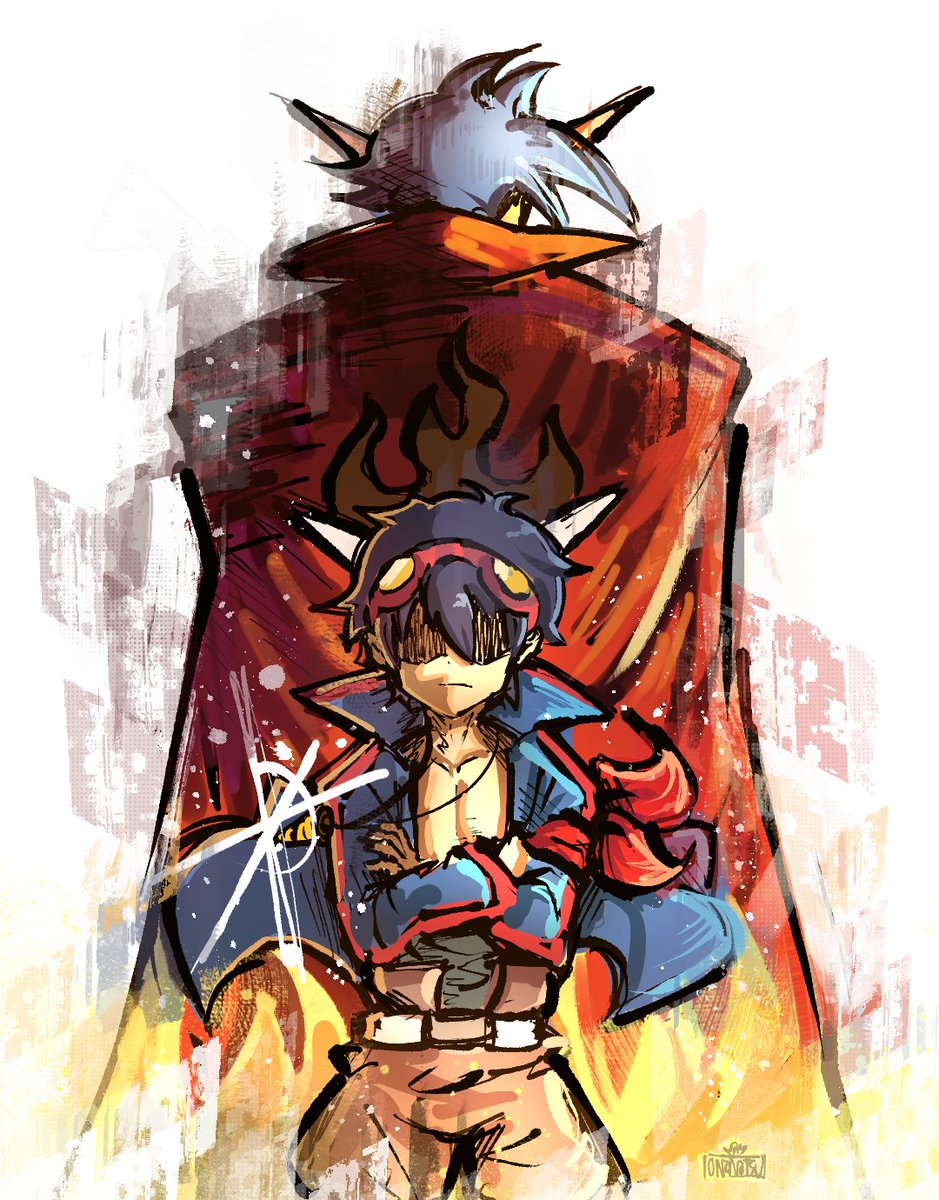 ononotsu's tweet photo. GURREN LAGANN MOVIE 1 RELEASES TODAY https://t.co/BQZuyTfxK1