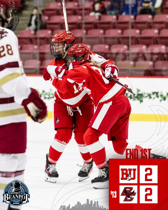 An entertaining first period is in the books.

#GoBU #BUBeanpot