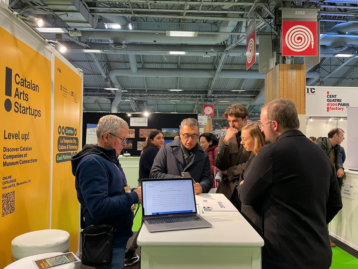 Catalogne_FR's tweet photo. 👩💻 Le @govern participe à la foire internationale @Museum_co, qui relie le secteur des musées au secteur numérique
🗓️ Le salon a lieu à Paris les 16 et 17 janvier
🚀 3 startups catalanes font partie du stand de @catalanartsFR : @CoeliPlatform, @latempestacc et @zertifier https://t.co/EgUERTi76a