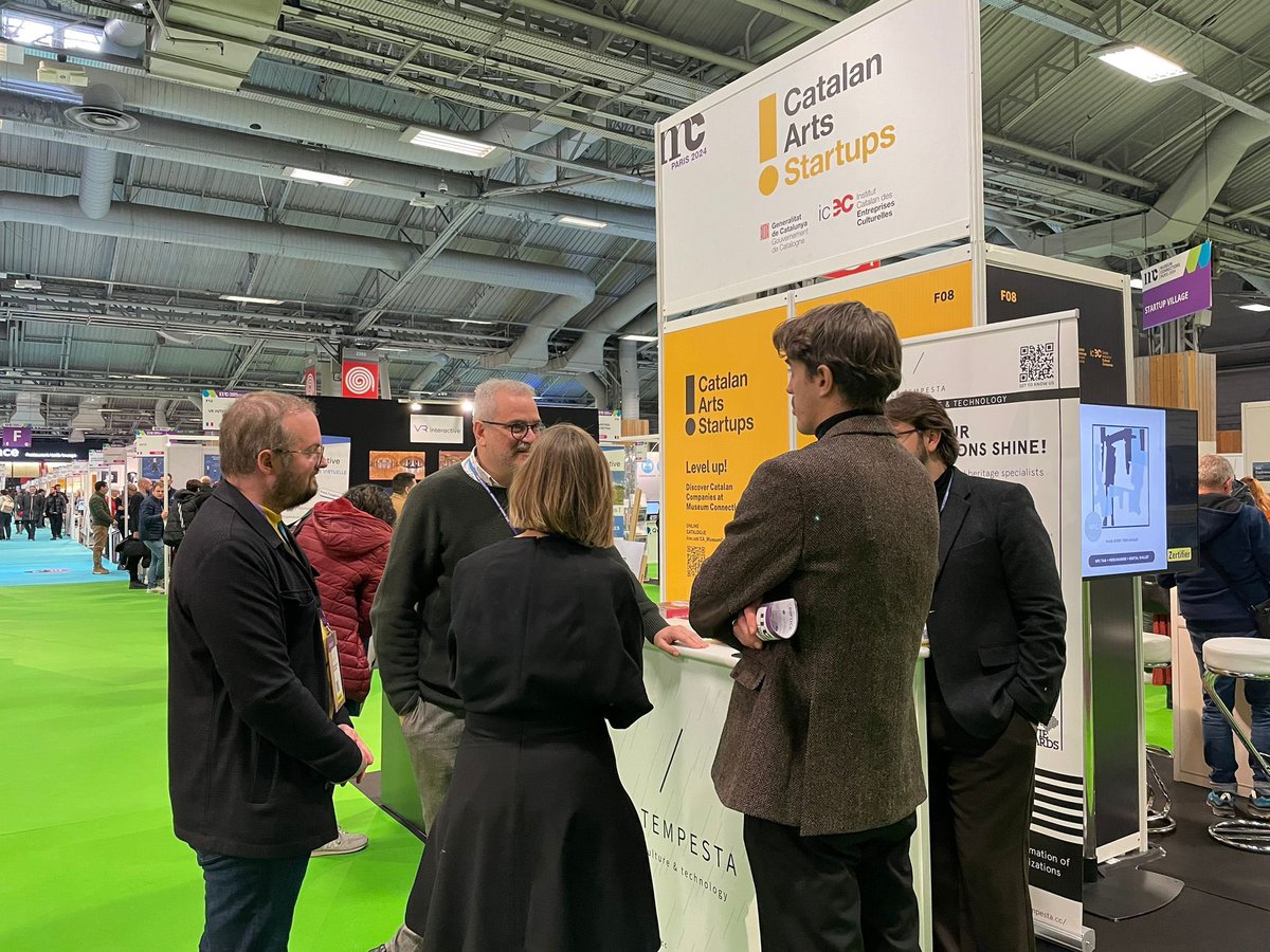 Catalogne_FR's tweet photo. 👩💻 Le @govern participe à la foire internationale @Museum_co, qui relie le secteur des musées au secteur numérique
🗓️ Le salon a lieu à Paris les 16 et 17 janvier
🚀 3 startups catalanes font partie du stand de @catalanartsFR : @CoeliPlatform, @latempestacc et @zertifier https://t.co/EgUERTi76a