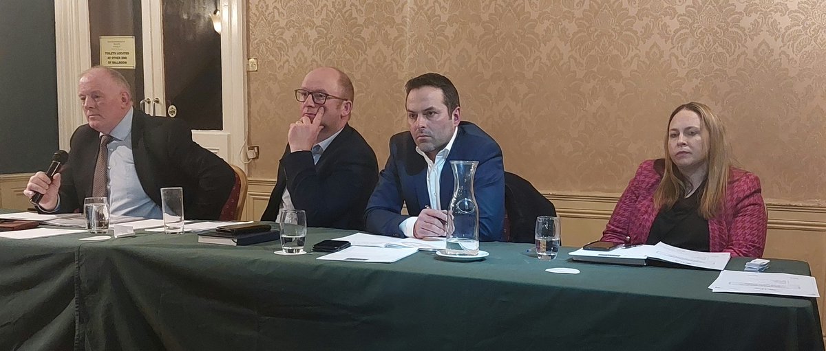 Kilkenny @IFAmedia AGM tonight in @clubhouse_hotel with recently elected President @gormanifa as guest speaker. @Jimmulh & @eamon_sheehan completed their 4 years terms tonight. Also pictured is new Regional Executive for Kilkenny @JacWhelanFagan @kclr96fm @KKPeopleNews