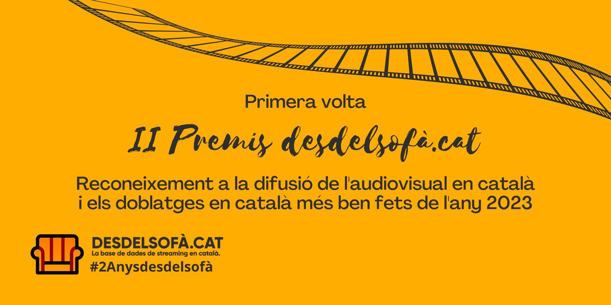 Desdelsofa_cat's tweet image. Arribant als 700 vots als II Premis desdelsofa.cat. Arribarem als 700 durant aquesta nit? Passarem dels 888 vots de l&apos;any passat?

Entra i vota els vostres doblatges, subtítols, plataformes, creadors, covers i iniciatives preferits 👇

🗳️ forms.gle/PP5cRtDgyr4o9U…