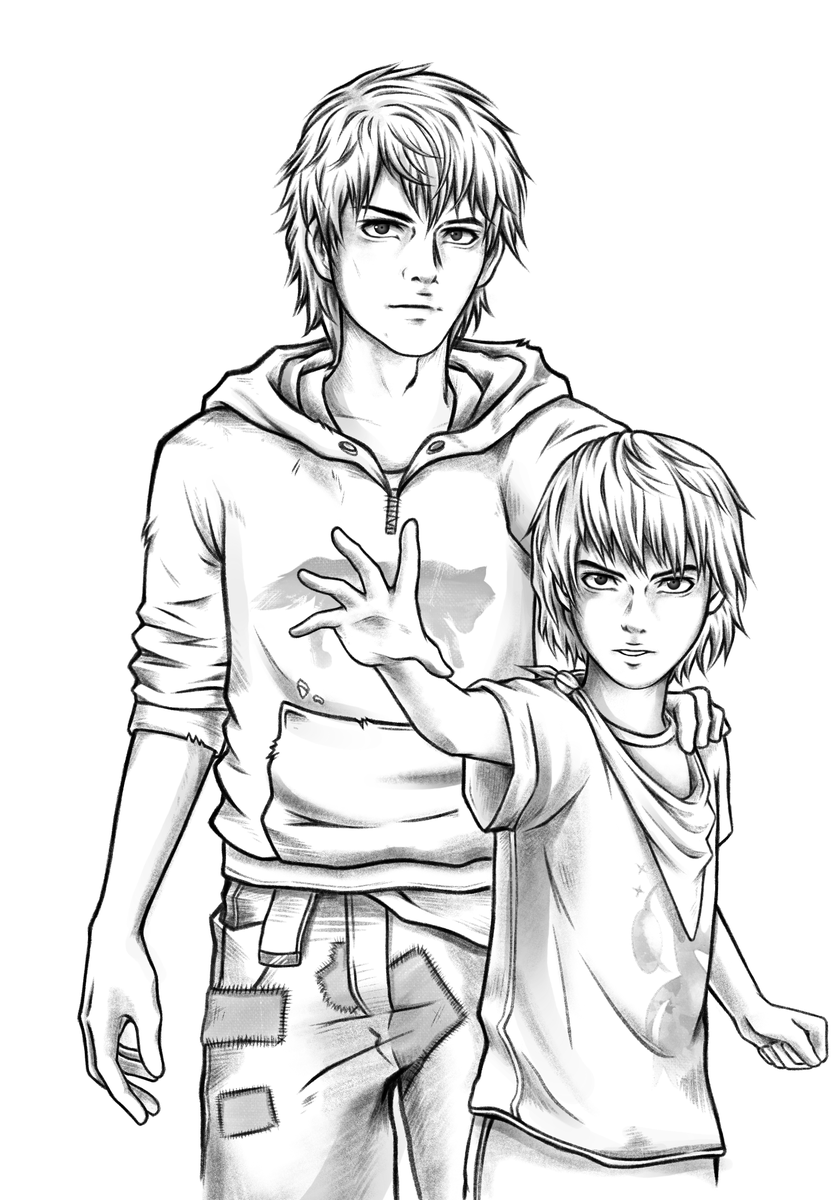 keyburado's tweet photo. Wolf Brothers🐺🐺
#lifeisstrange2 https://t.co/oLStFoCcRO