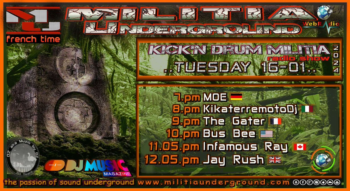 webad_man's tweet photo. Pssst! Tune in! @Infamousray1 is coming through with the vibes today at 3:05 MST #militiaunderground Spread the word? #jungle #massive https://t.co/pBvZHeuDNF