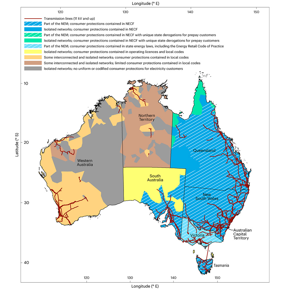 Rural and Indigenous communities in Australia are less likely to be fully covered by electricity retail protections, according to a study in @NatureEnergyJnl. go.nature.com/3S0Vxgx