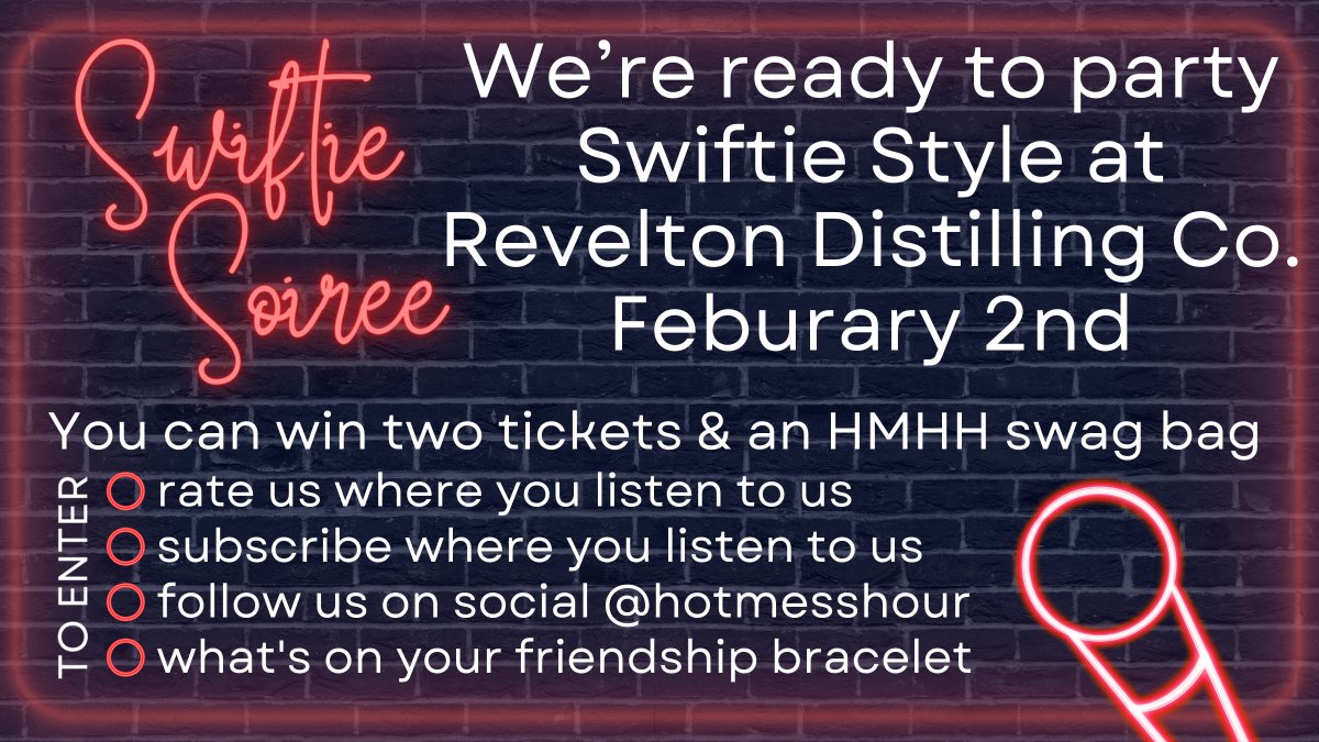 hotmesshour's tweet photo. A chance to party with the Wing Chicks in Swiftie Style? You know that will be a good time! Follow the directions below to enter to win 2 tickets to Swiftie Soiree at @ReveltonDC and a Hot Mess Happy Hour swag bag! Contest ends January 25th. See how to enter in the graphic! https://t.co/4VeEJisUlv