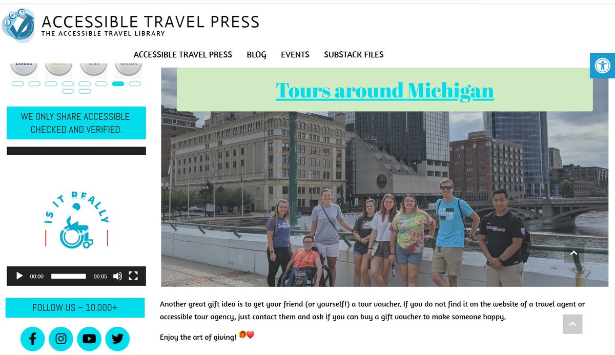 ToursAroundMI's tweet photo. Thanks for sharing our #accessible experiences @TheAccessibles

#accessibility #CityTour #RiverfrontTour #HistoryTour #wheelchair @ExperienceGR @WestMichTourist #ArtTour @PureMichigan @GoAbleVu @DowntownGRInc @HotelDistrictGR 

https://t.co/JGgisnqoli https://t.co/XFK5zx5aLU