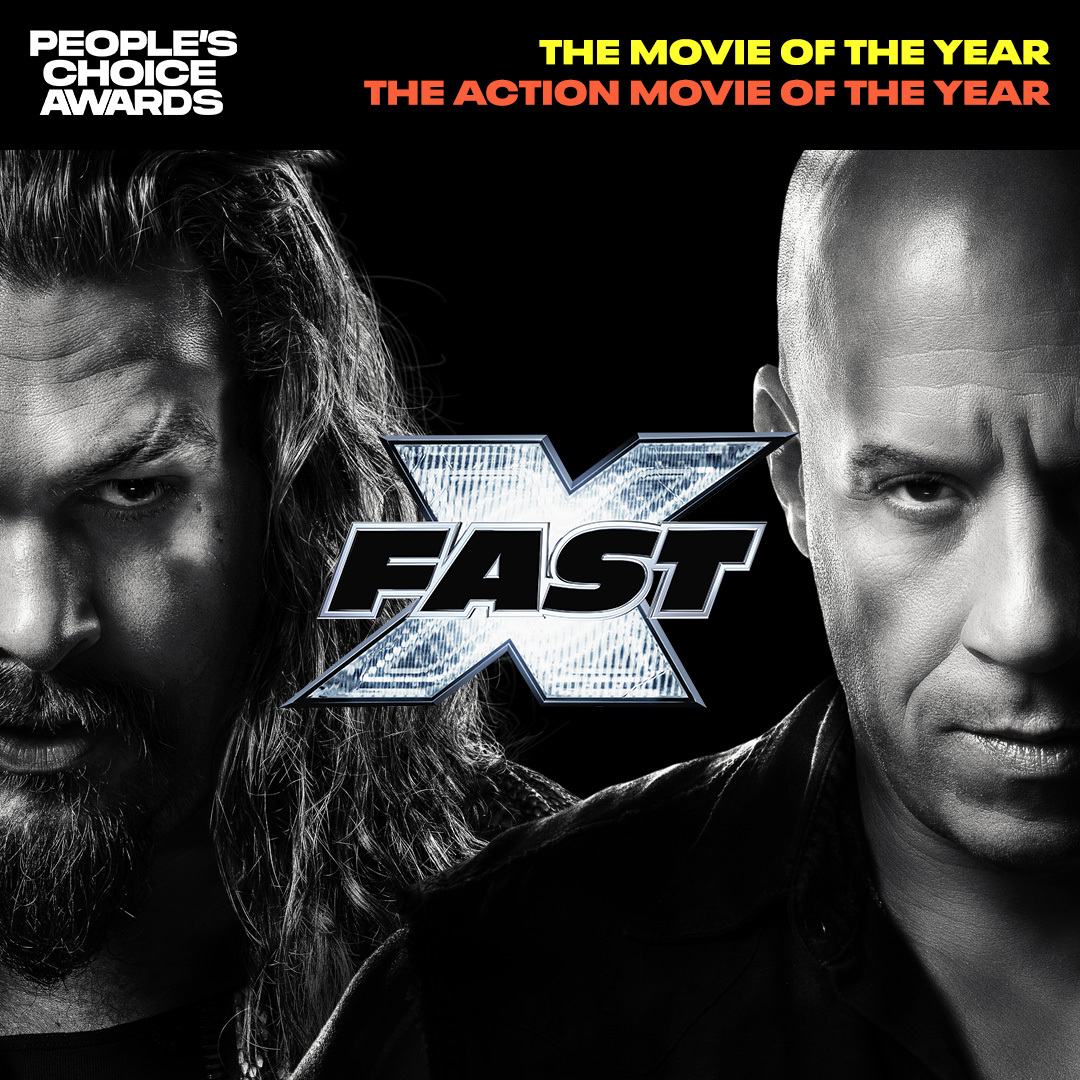 The wheel is in your hands, Fast Fam! #FASTX is nominated for the 2023 People’s Choice Awards. Final voting is now open and ends Friday, January 19 at 11:59pm ET. Link to voting site here: votepca.com