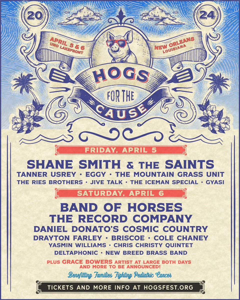 Hogs 2024 daily lineup dropped! See which day makes your tail curl with excitement. Snag your tickets NOW >> hogsfest.org/tickets/