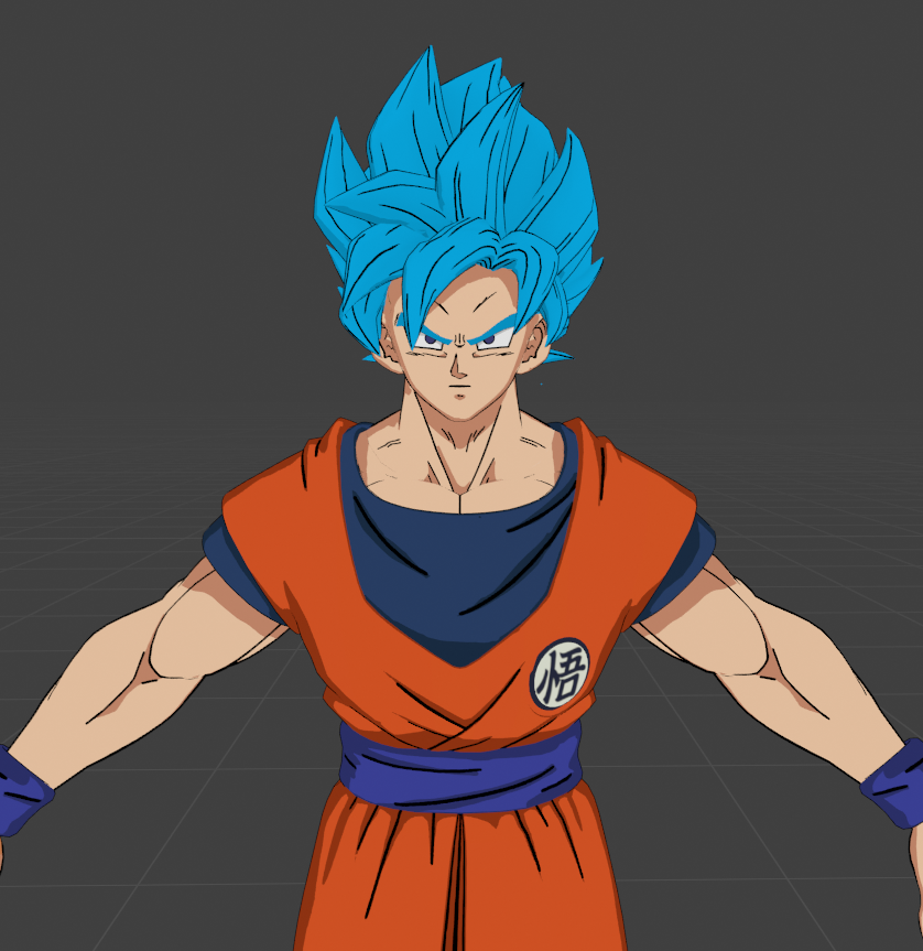cherieanims's tweet photo. made another fortnite goku remake https://t.co/hSFqJ87r63