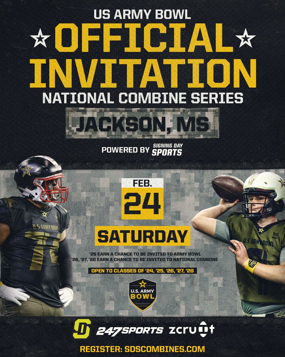 12ZekeAdams's tweet photo. Thank you for the invite @USArmyBowl  ready to compete! @SDSports  @AlecEtheredgeSC @andrewtsimonson @AL_Recruiting @8ManExtreme @DexPreps @Rivals @On3Recruits @GEMCLASS_ @TroyRecruiting @SamfordFootball @UAB_FB @coachmorrison58 @HawksFootball @Vol_Football https://t.co/iGoL3dPm4B