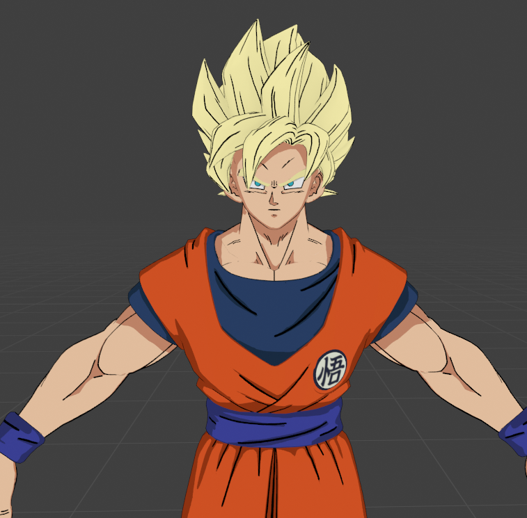 cherieanims's tweet photo. made another fortnite goku remake https://t.co/hSFqJ87r63