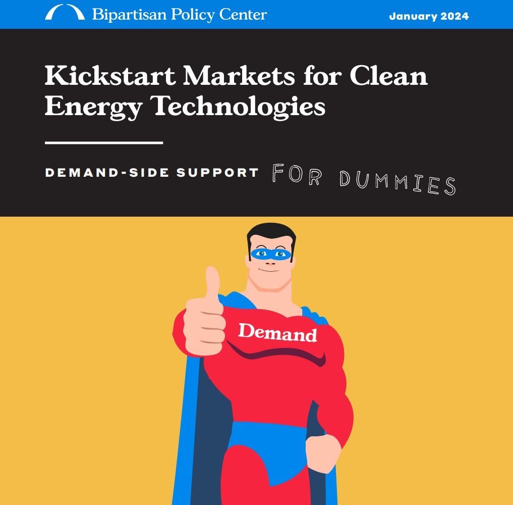 Operation Warp Speed utilized $18B in demand-side support to spur rapid innovation &amp; deploy COVID vaccines
 
Now, demand-side tools are revolutionizing clean energy markets
 
<a href="/BPC_Bipartisan/">Bipartisan Policy Center</a> report (ft.Captain Demand) helps you get up to speed on demand-side policy

1/7🧵