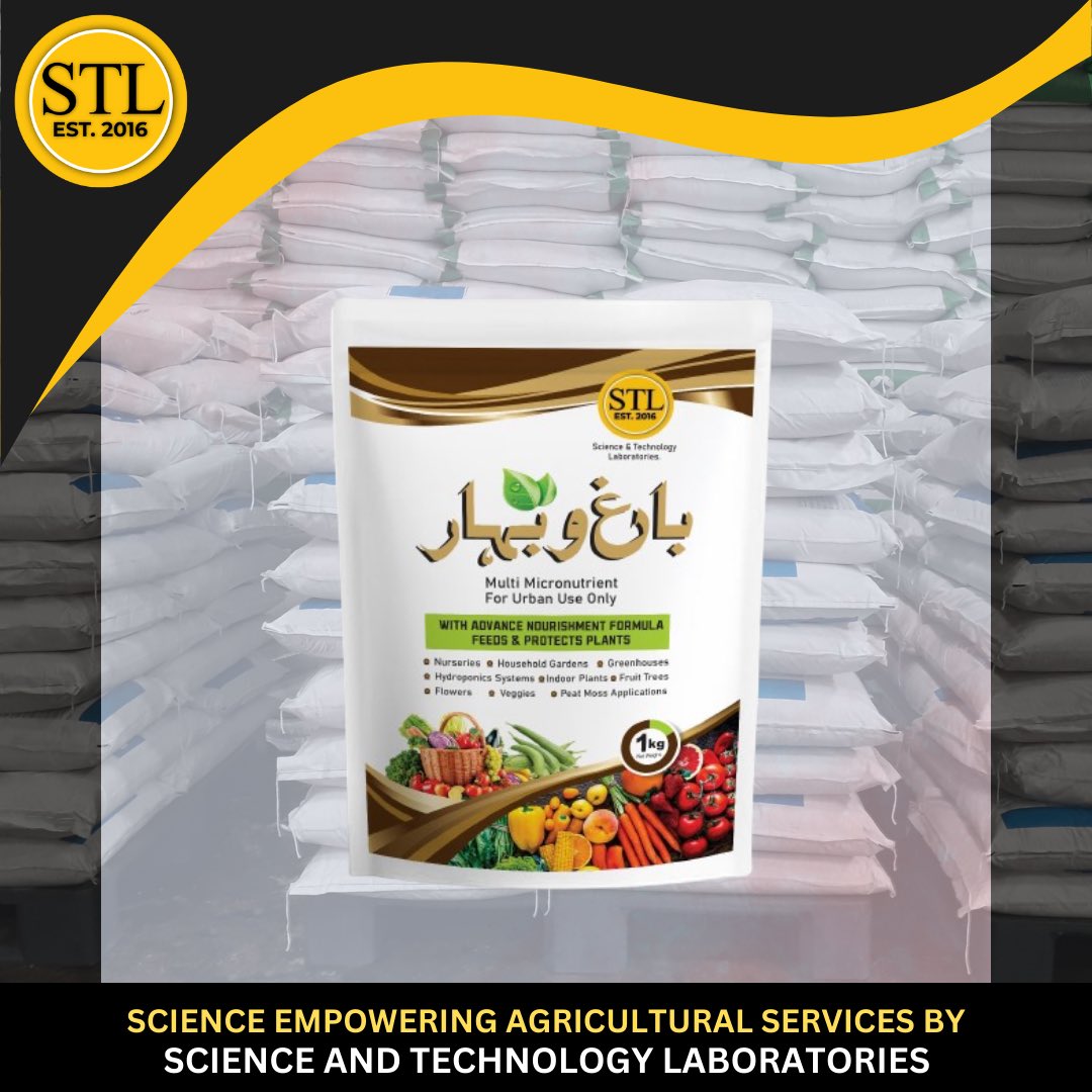 sandtlab's tweet photo. Unleash the potential of your plants with Bagh O Bahar – the ultimate multi-micronutrient blend! 🌿 

Choose from convenient 1kg to bulk 25kg packaging.

#PlantGrowth #micronutrients https://t.co/fJFeekzPR3