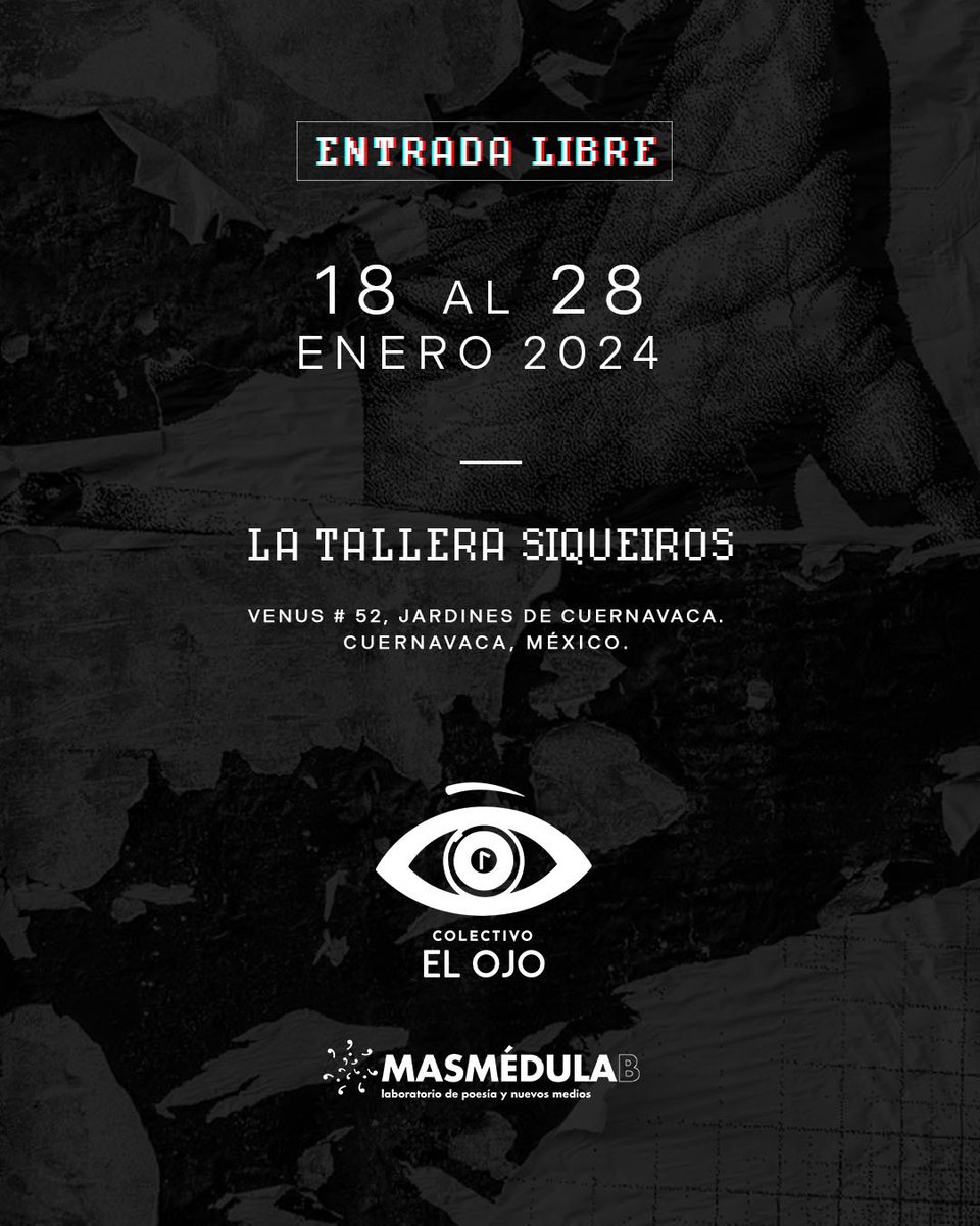 HWarpola's tweet photo. Muy contento de participar en el I Encuentro Internacional de Poesía Visual y Literatura Electrónica Dick Higgins’, que se realizará en @LaTallera del 18 al 28 de enero 👁❤️‍🔥 https://t.co/uQdVbrz66M