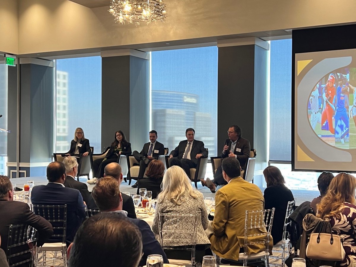 ACECLosAngeles's tweet photo. We had over 100 attendees at our recent luncheon which featured great discussions from the Olympics 2028 Panel. Thank you everyone for attending and thank you to our panelists for making this such a memorable ACEC LA event! #acecla #olympics2028 #losangeles2028 #LA28 https://t.co/pDlzKf3JL9