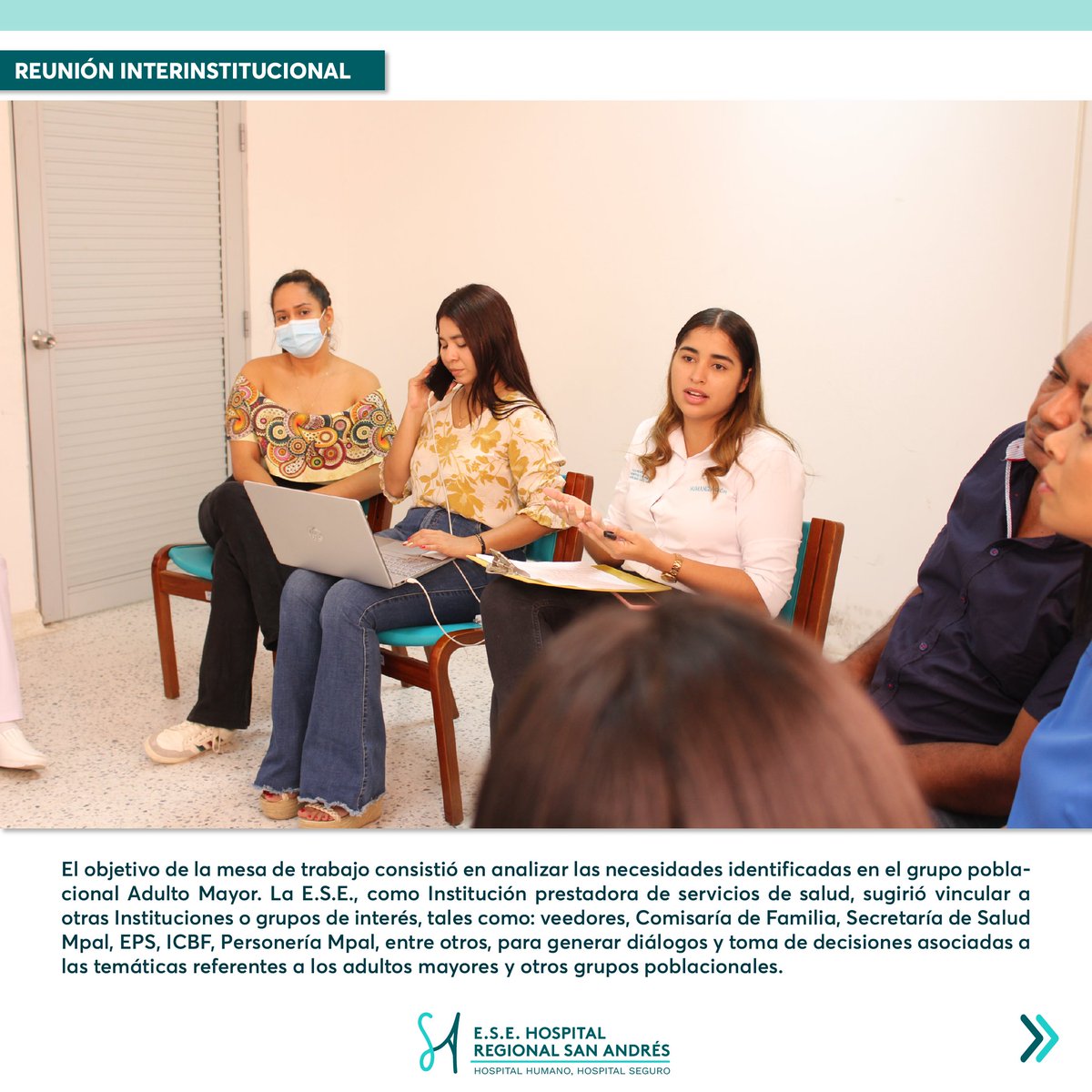 HrsaChiriguana's tweet photo. #HRSATeInforma🗣️ | El día de hoy participamos en mesa de trabajo intersectorial en compañía de la Oficina de Gestión e Inclusión Social, de la Alcaldía Municipal de Chiriguaná para analizar las necesidades identificadas en el grupo poblacional Adulto Mayor. https://t.co/o65p0EsntJ