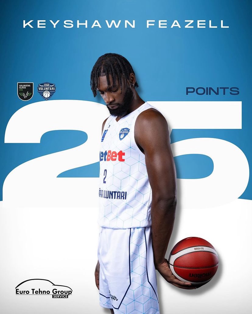cso_voluntari's tweet photo. Our 🄺🄴🅈 player! Literally!👀🔑

@keyshawnf13 goes for a fire season high in all competitions tonight - 25 points, to which he added 7 rebounds, 1 assist and 1 block.🚀

What a pleasure to watch him play🫶🏼

#WeTheSouth #ENBL 
@ENBLeague https://t.co/z2yQ1UpRtP