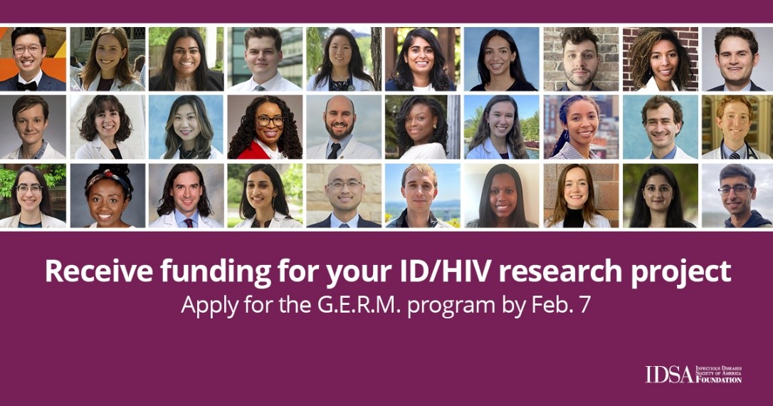 3 weeks until the deadline! For help with your application visit idsafoundation.org/g-e-r-m/ to view a video from this year's panel #snowday #research #IDTwitter #HIV @HIVMA @IDSAInfo