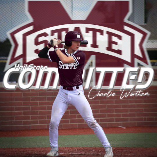charlie_wortham's tweet image. I am excited to announce my commitment to Mississippi State University to further my academic and athletic career. I would like to thank God, my coaches, my teammates and most of all my family for believing in me. #hailstate @HailStateBB @GbaDevelopment @DeSmet_Baseball
