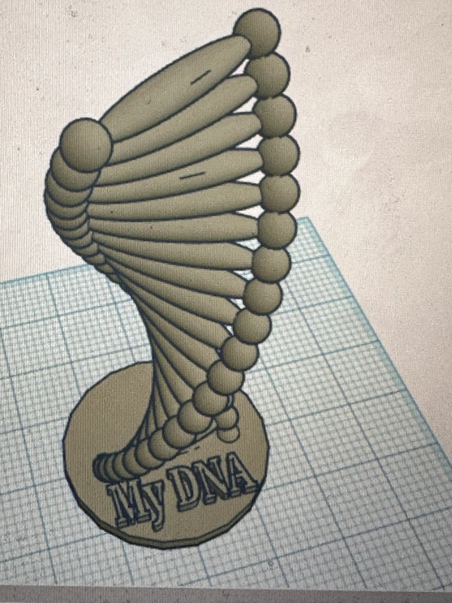 shobica_wadhwa's tweet photo. Kicking off the new year by making a 3D design DNA model with @tinkercad Once again, one of the students demonstrated to her classmates how to make it @SDUSDScience @boxlightinc @mannmiddleSD #ProudTeacher #LeadershipInMaking #Robo3D #3DPrinting #Genetics #8thGradeScience https://t.co/l9Bsh6LSOk