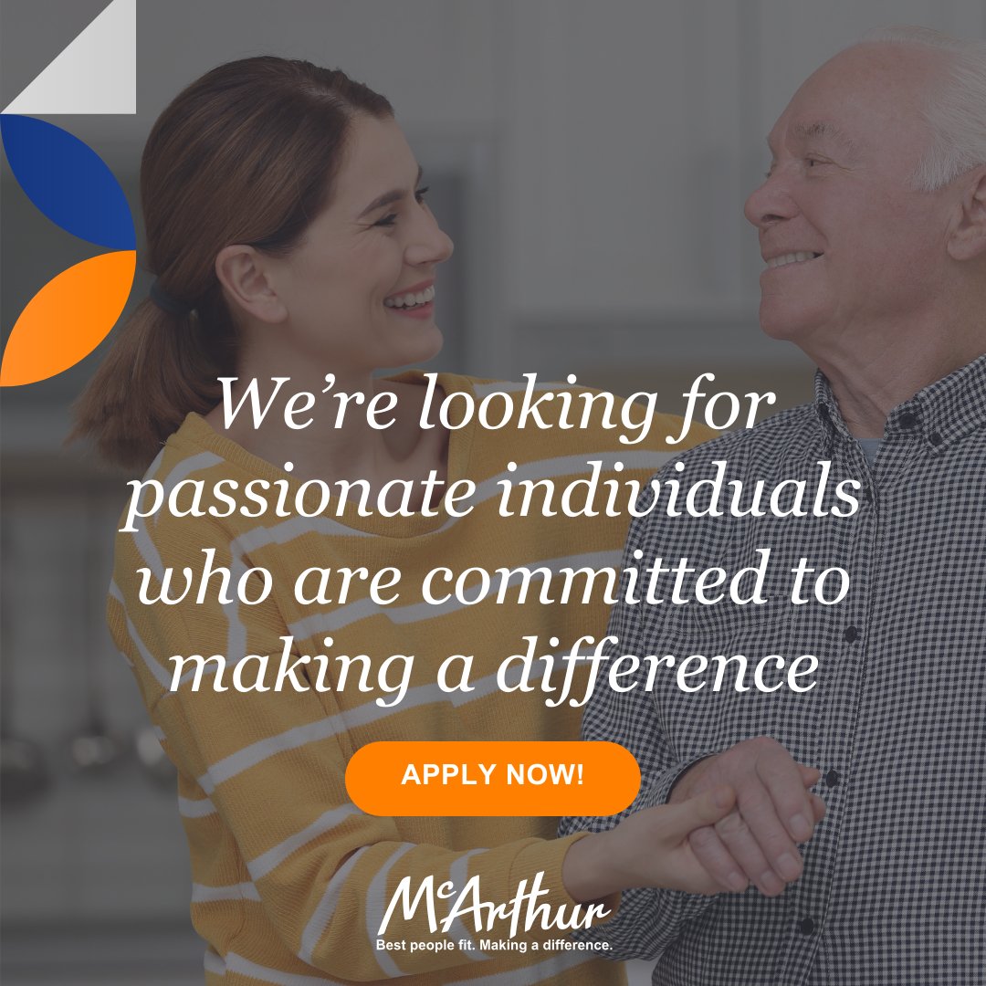 ✨We have excellent aged care opportunities available across Victoria!

✅Regional Assessment Service - RAS Assessor - mcarthur.com.au/jobs/details/r…
✅Assessment and Planning Officer - mcarthur.com.au/jobs/details/a…

#opportunity #melbournejobs #agedcarejobs #victoriajobs