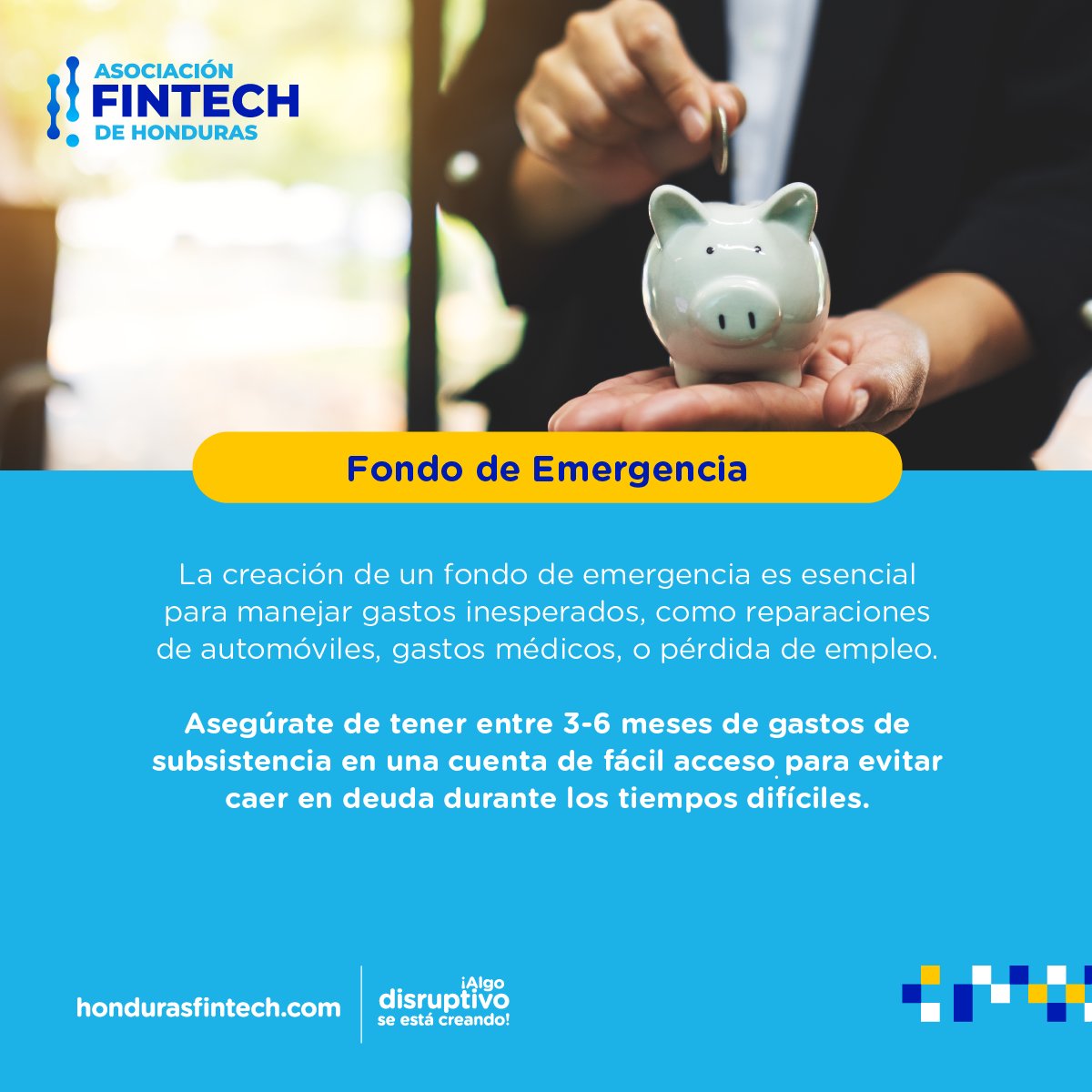¿Sabes cuál es la función de un fondo de emergencia?
La vida da muchas vueltas y con un fondo de emergencias estas preparado para esas vueltas complejas.

#tipseducaciónfinanciera
#afinh