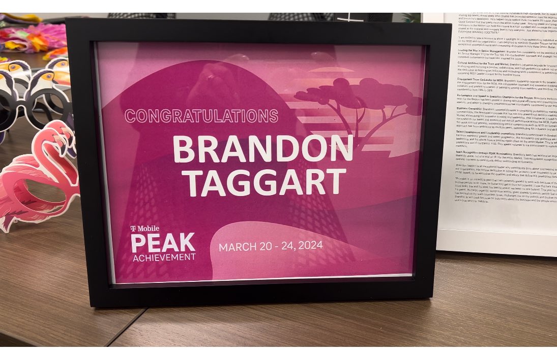 Maria Jimenez (@mariajimenezz4) on Twitter photo Celebrating the extraordinary leadership of @BrandonTaggart5 on his selection for PEAK🍍🌺Thank you for putting people front and center. Your impact is felt across the organization. Thank you for being a transformational leader. Enjoy and well earned! <a href="/ChartierDoug/">Doug Chartier</a> <a href="/domjrcoleman/">Dom Coleman</a> Celebrating the extraordinary leadership of @BrandonTaggart5 on his selection for PEAK🍍🌺Thank you for putting people front and center. Your impact is felt across the organization. Thank you for being a transformational leader. Enjoy and well earned! <a href="/ChartierDoug/">Doug Chartier</a> <a href="/domjrcoleman/">Dom Coleman</a>