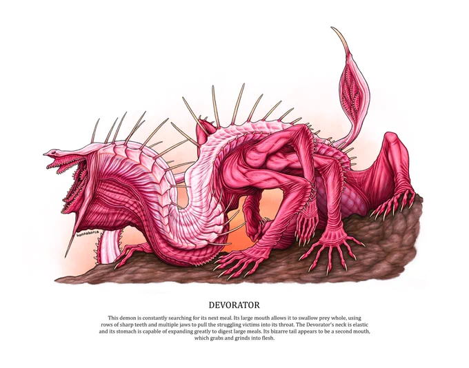 Hello #PortfolioDay I'm Hannah, an illustrator and creature designer who likes to draw monsters and creepy things  