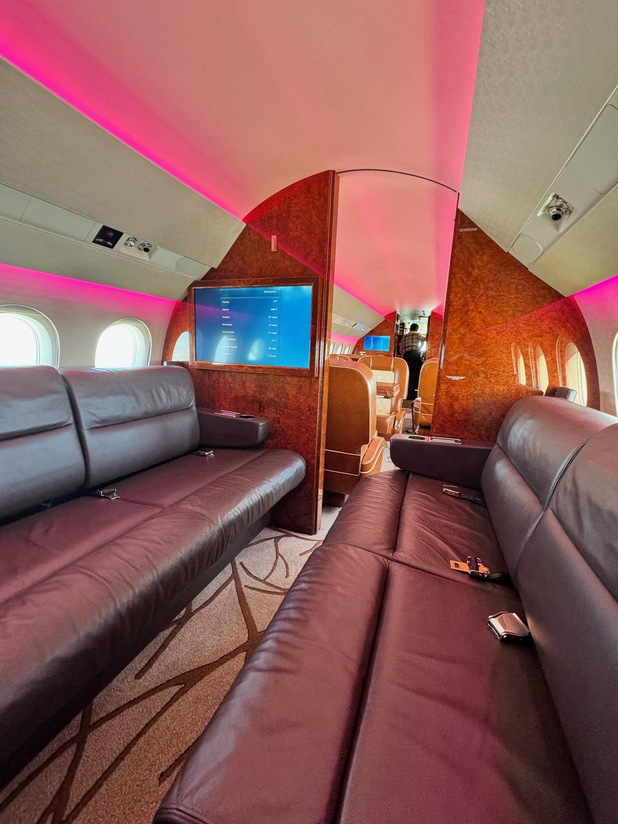 AviationSaturn's tweet photo. Indulge in the exquisite comfort and elegance of our aircraft interior. Every detail is meticulously designed to create a luxurious and inviting atmosphere. Sit back, relax, and enjoy the journey in style. ✈️✨ 

#LuxuryTravel #InflightElegance #flyinginstyle https://t.co/GgZ6cexZ4a