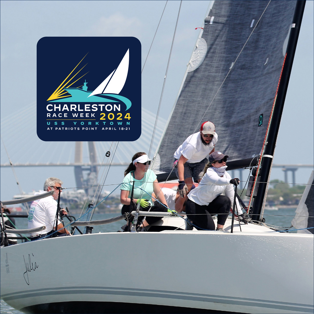 BIG ANNOUNCEMENT — On Thursday, January 11 at 11.00 a.m. ET, Patriots Point Naval &amp; Maritime Museum and organizers of Charleston Race Week invite media members aboard the USS Yorktown for a powerful announcement. Stay tuned... - #crw2024 #aregattaunlikeanyother