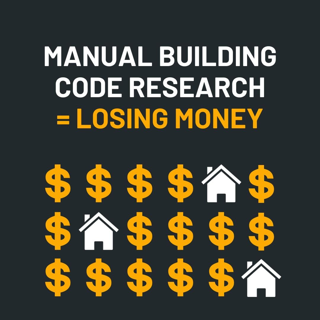 oneclickcode's tweet image. Don't fall behind by doing your building code research the manual way. Welcome to the 21st century. Did you know that if you use google or municipal websites to find codes you will be wrong at least 36% of the time? That adds up. #Insurtech #OneClickCode #PropertyClaimsSoftware