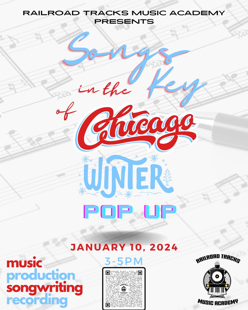 scan the code to get more info about the event.
#SongsInTheKeyOfChicago #rrtma