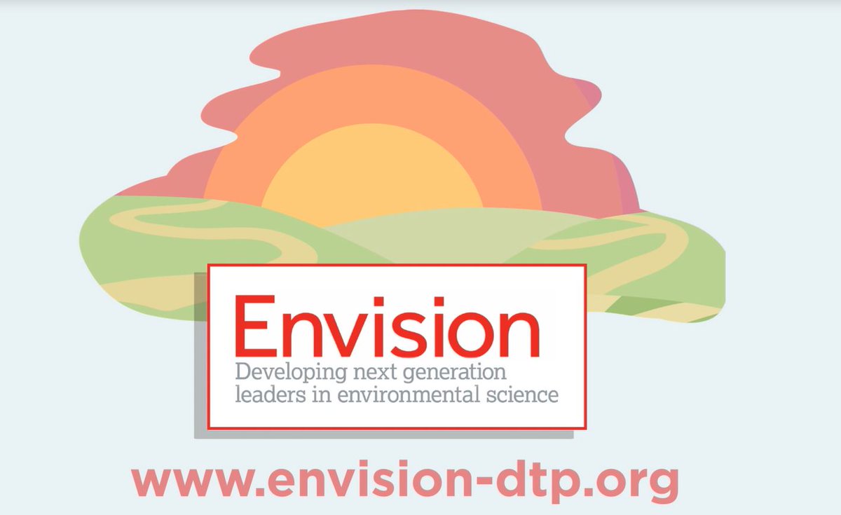 Last chance! Deadline tomorrow. Be part of Envision, a friendly & supportive Doctoral Training Partnership. #PhD #EnvironmentalScience @LancasterUni @BangorUni @UniofNottingham @Rothamsted @UK_CEH @BritGeoSurvey envision-dtp.org/wp-content/upl…