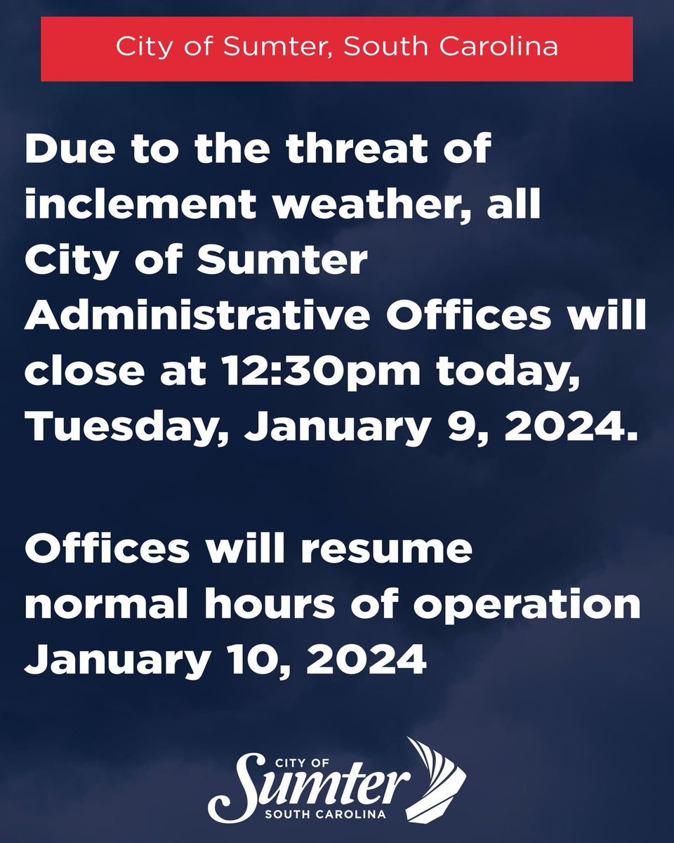 City of Sumter tweet media