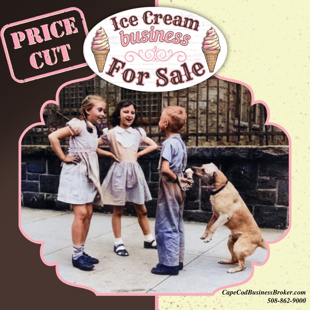 Who likes working on Sundaes? People in the ice cream business!
•
•
Call today so that you are in business by ice cream season! 🍦
#supportlocalbusiness #shopsmall #icecream #icecreamshop #capecodbusinessbroker #commercialrealestate