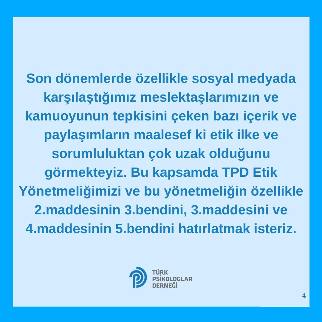 Meslektaşlarımızın ve kamuoyunun bilgisine sunarız.