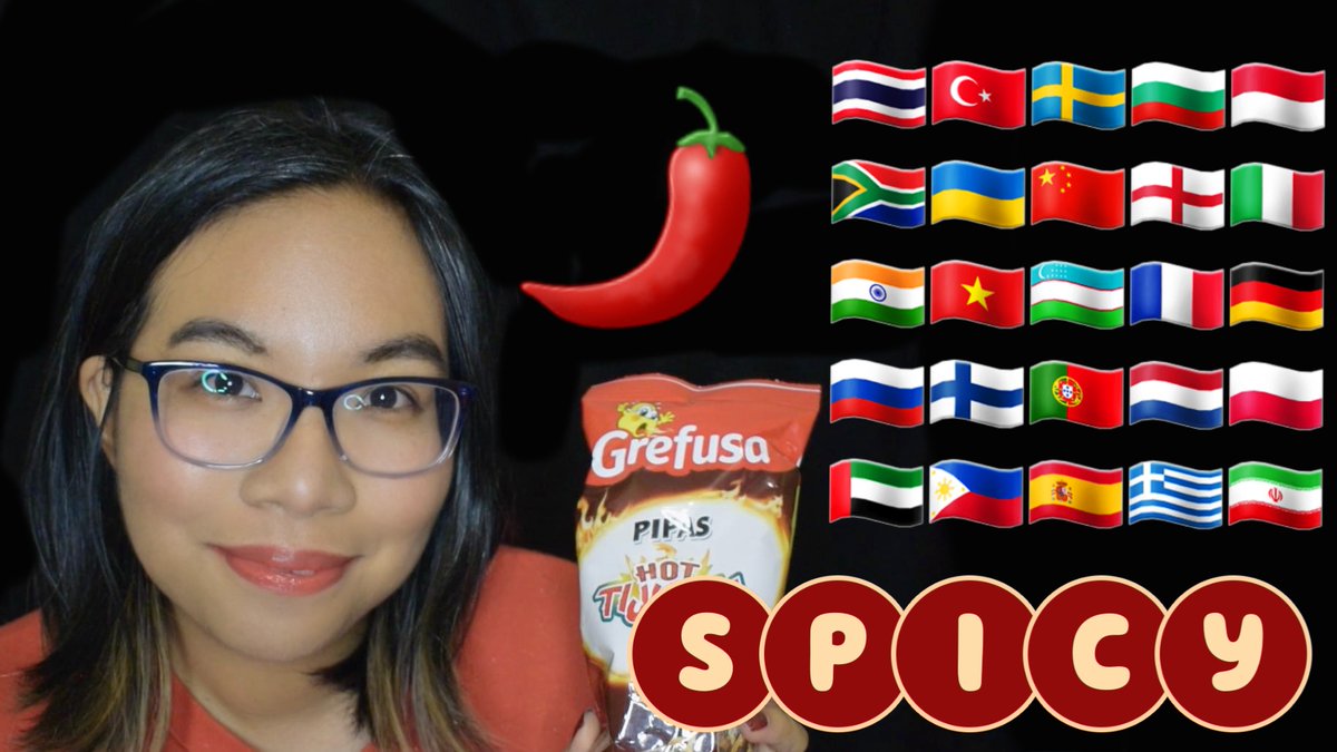 MisschicAsmr's tweet image. My spiciest #asmrvideo? Tonight I&apos;ll be whispering the word #Spicy🌶️ in #differentlanguages! I also try some spicy sunflower seeds at the end. youtu.be/L6jHXjrzH2E These snacks were so spicy! 🔥 
Hope to see you at the premiere at 18H GMT (6pm UK time) tonight🌶️#asmr