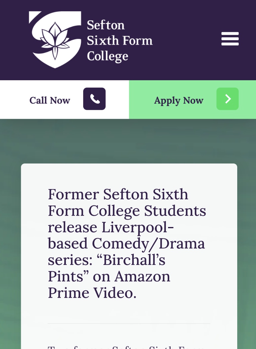 sgwac's tweet photo. Great little write-up on our latest project Birchall's Pints by @seftonsixth

You can now buy or rent all 6 episodes of Birchalls Pints Series 1 on Prime Video 

https://t.co/j4V4yZRenQ https://t.co/ImsNlPFpbG