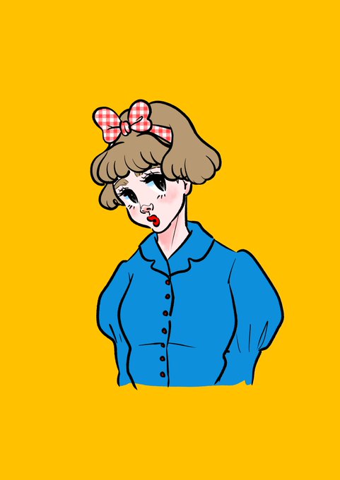 「plaid bow short hair」 illustration images(Latest)